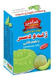 ضامن پودر ژله 3 منظوره طالبی جعبه 100 گرمی 8 عددی 