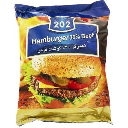 همبرگر ۳۰٪ گوشت قرمز ۵ عددی ۲۰۲