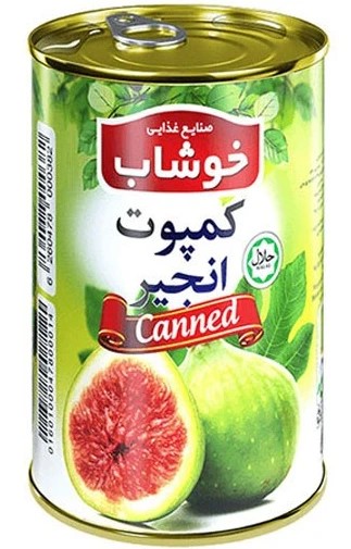 خوشاب کمپوت انجیر 350 گرمی 24 عددی