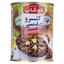 خوشاب کنسرو عدسی 350 گرمی 24 عددی