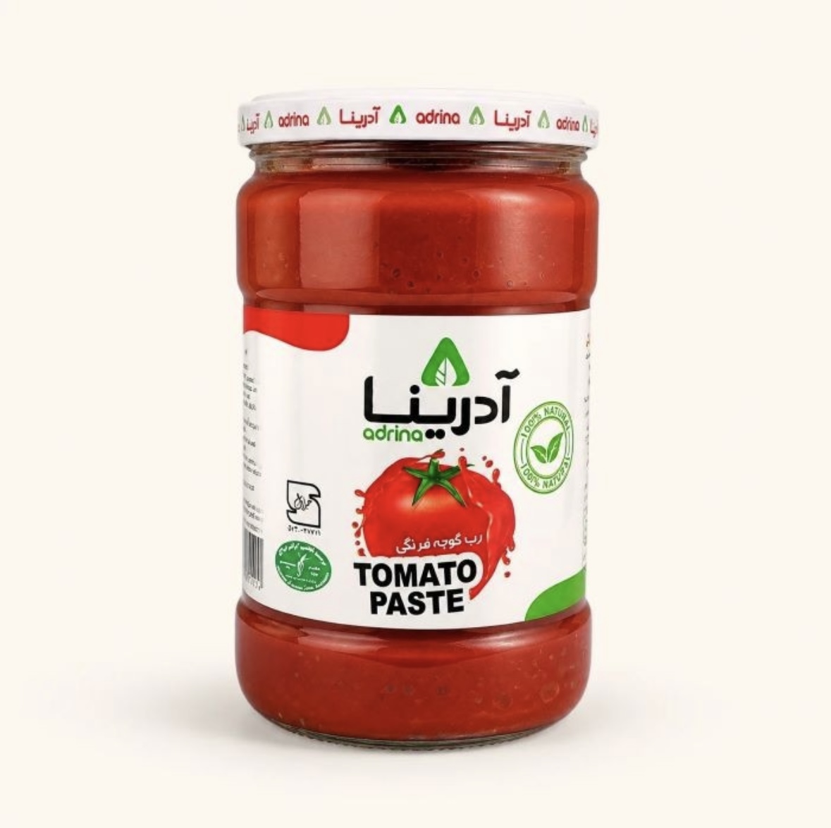 آدرینا رب ۸۰۰ گرمی شیشه