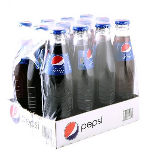 نوشابه شیشه یکبار مصرف پپسی