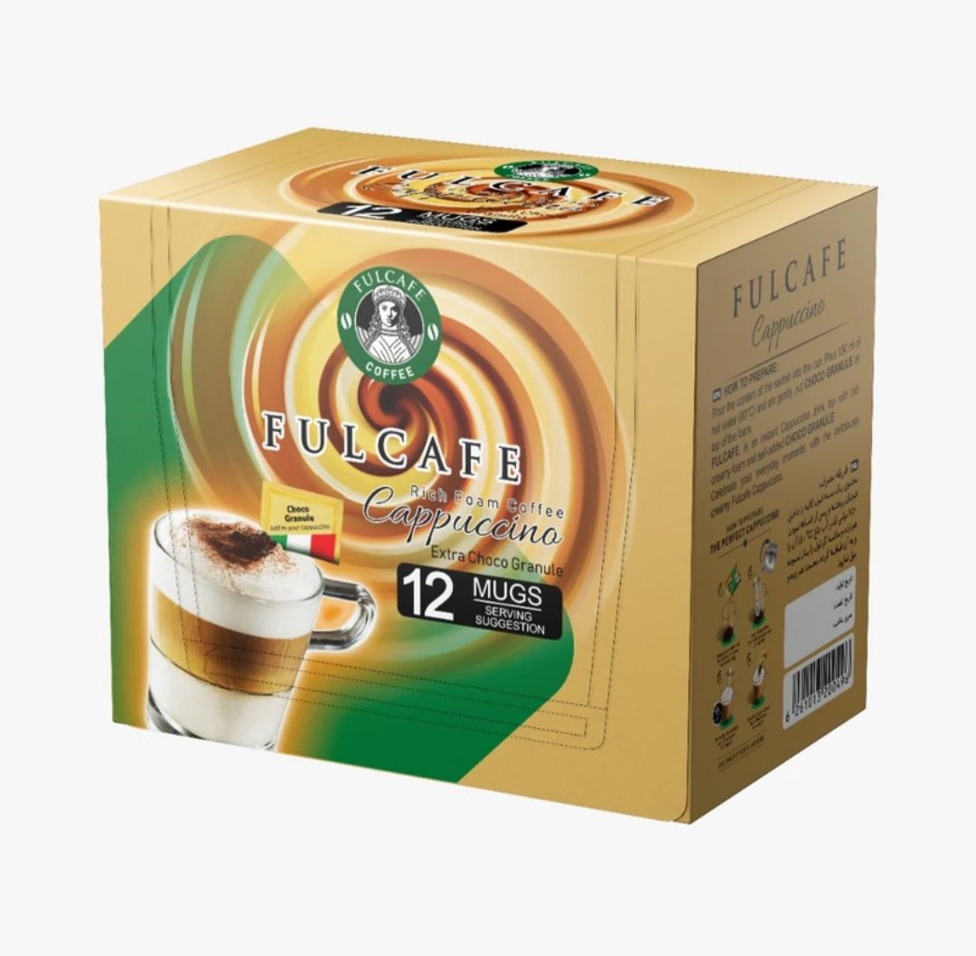 كاپوچينو 25گرمي جعبه 12عددي فول كافه