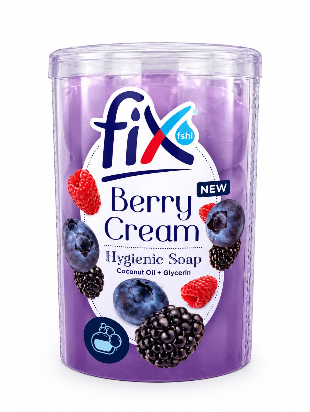 صابون100گرم طلقی 4عددي بري(بنفش بادمجاني) FIX