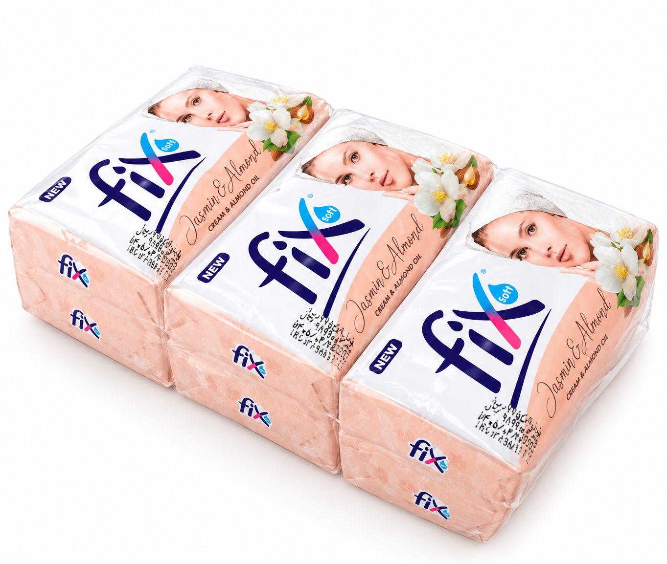 صابون90گرم با رايحه FIX) Jasmin & almond) 