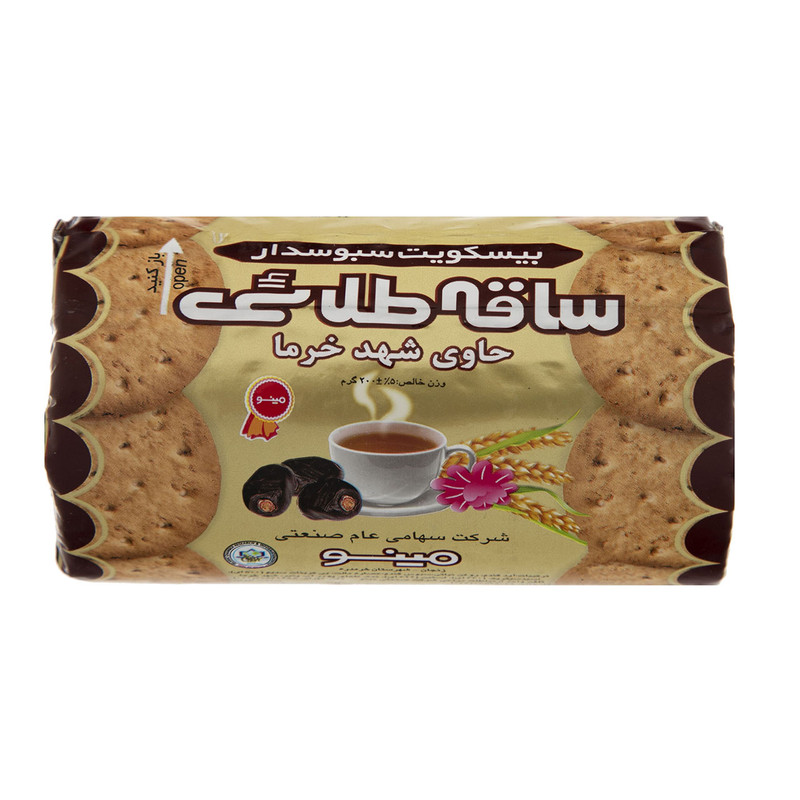 بیسکوییت ساقه با شهد خرما مینو 