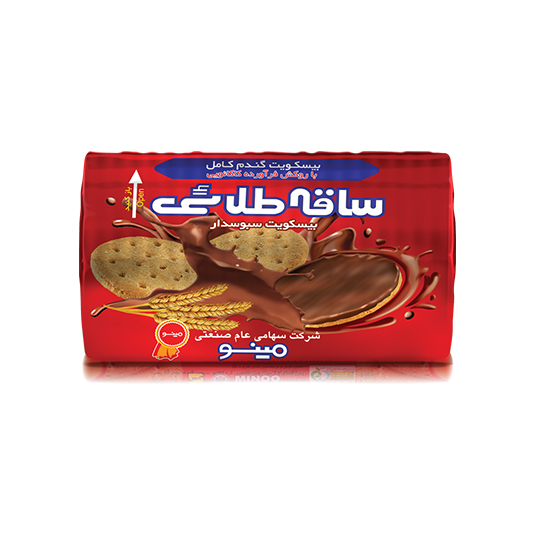 بیسکوییت ساقه با روکش شکلات مینو